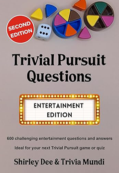 Cover of entertainment edition book - Trivial Pursuit Questions by Trivia Mundi. Second edition